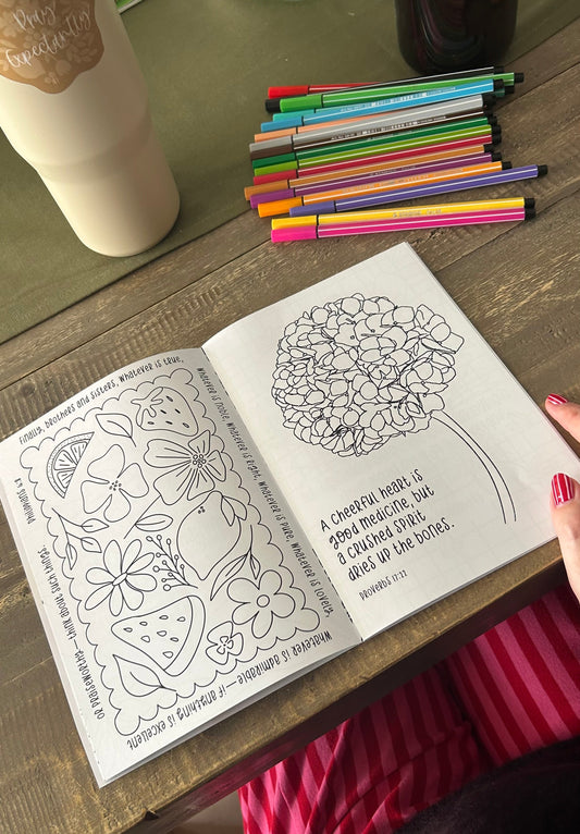 The Little Fruits and Florals Colouring Book by Daisy & Joy