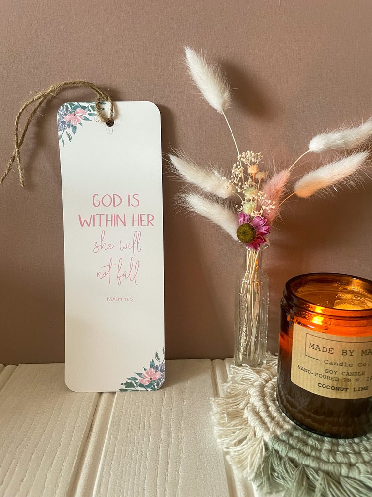 Psalm 46v5 bible verse bookmark
