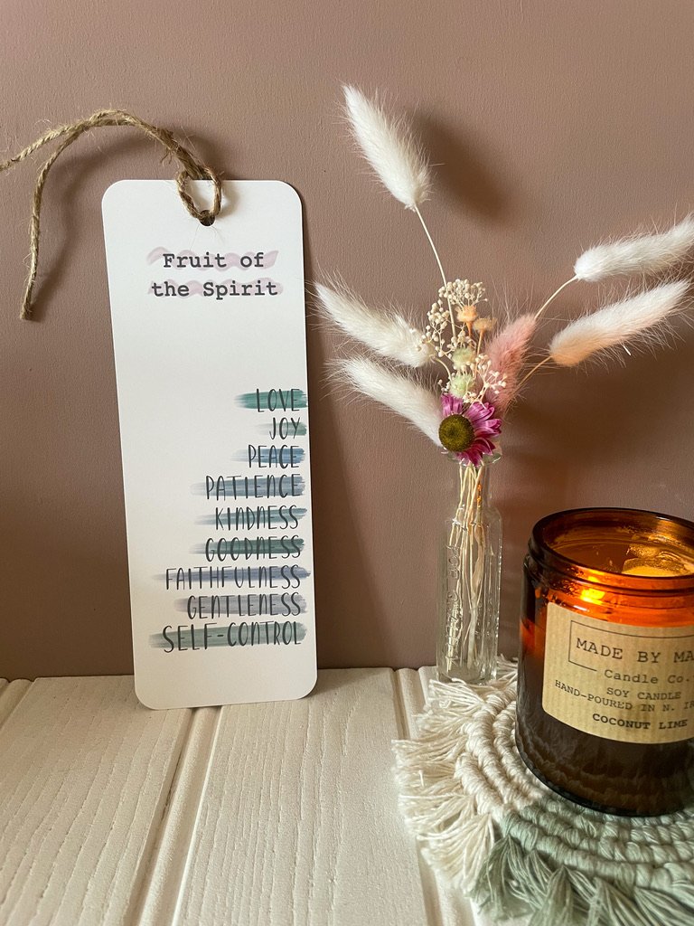 Fruit of the Spirit bible verse bookmark