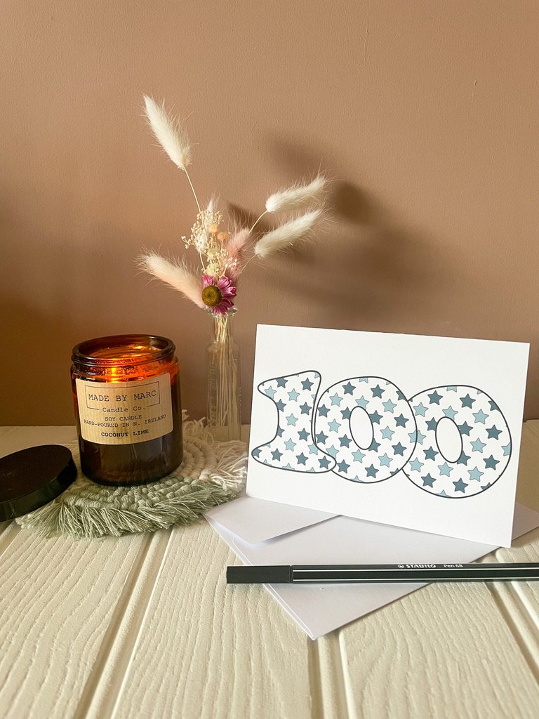 DISCONTINUED - Blue Star Age Specific Birthday card