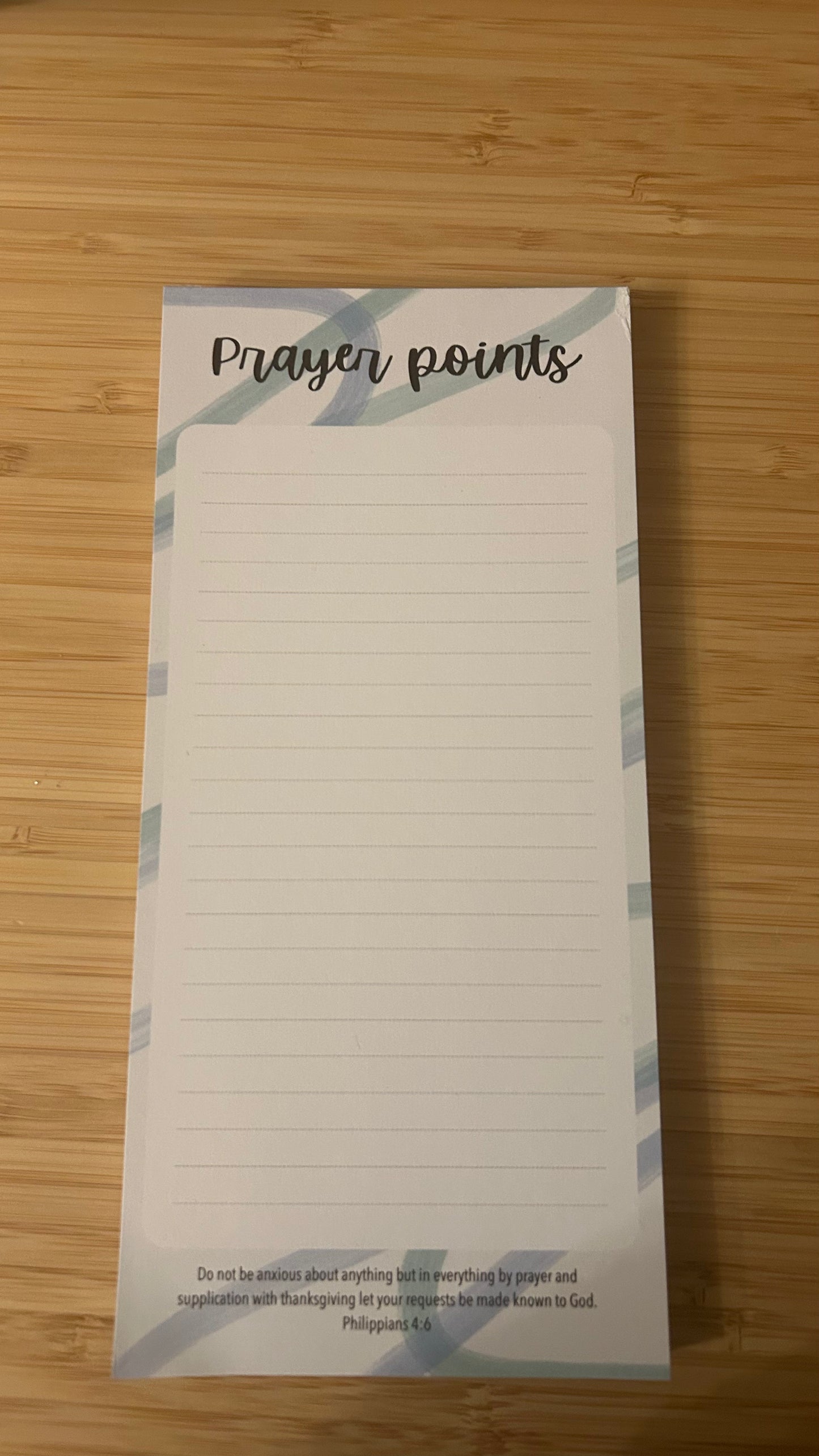 IMPERFECT - Prayer points Notepad