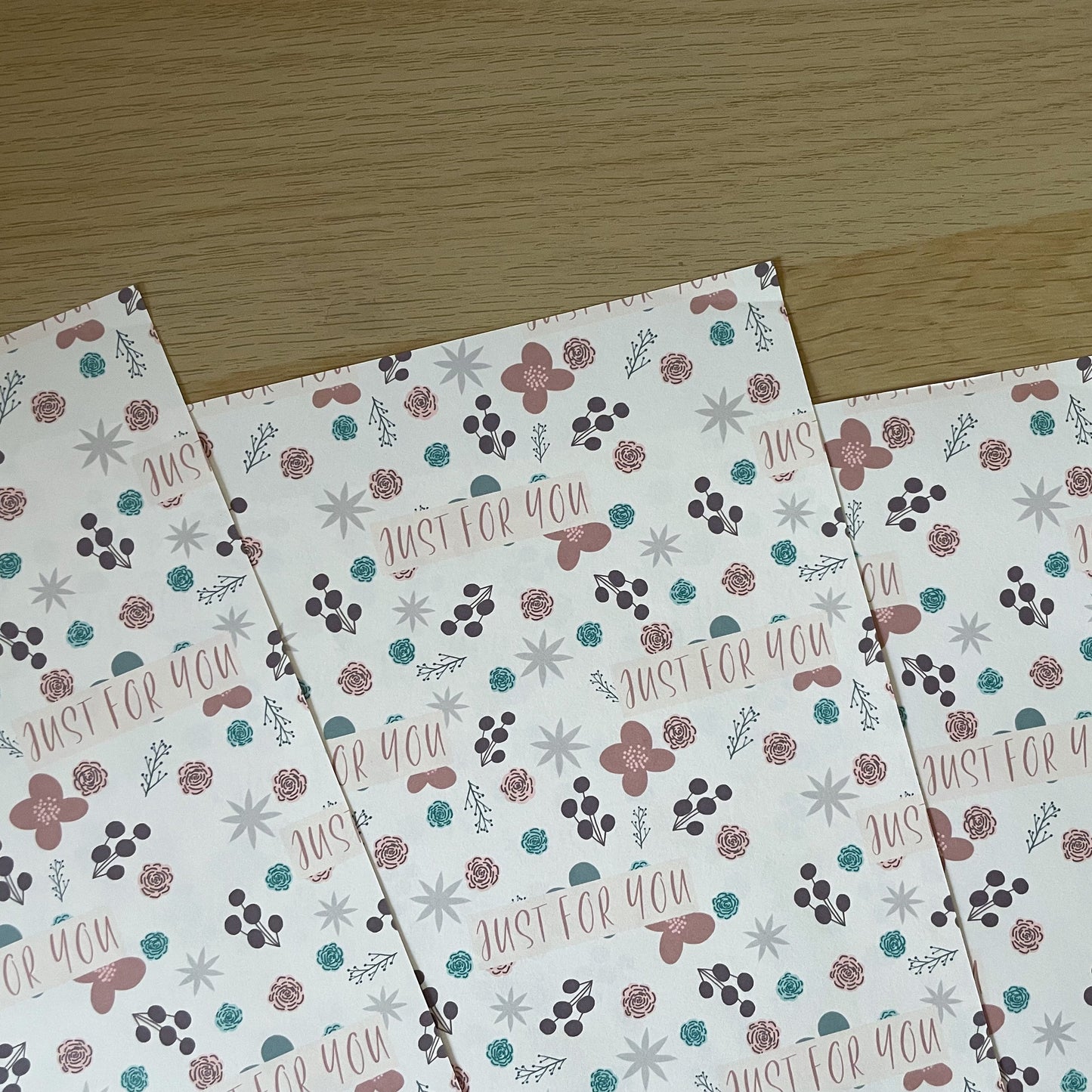 Just For You Liberty Inspired Floral Wrapping Paper