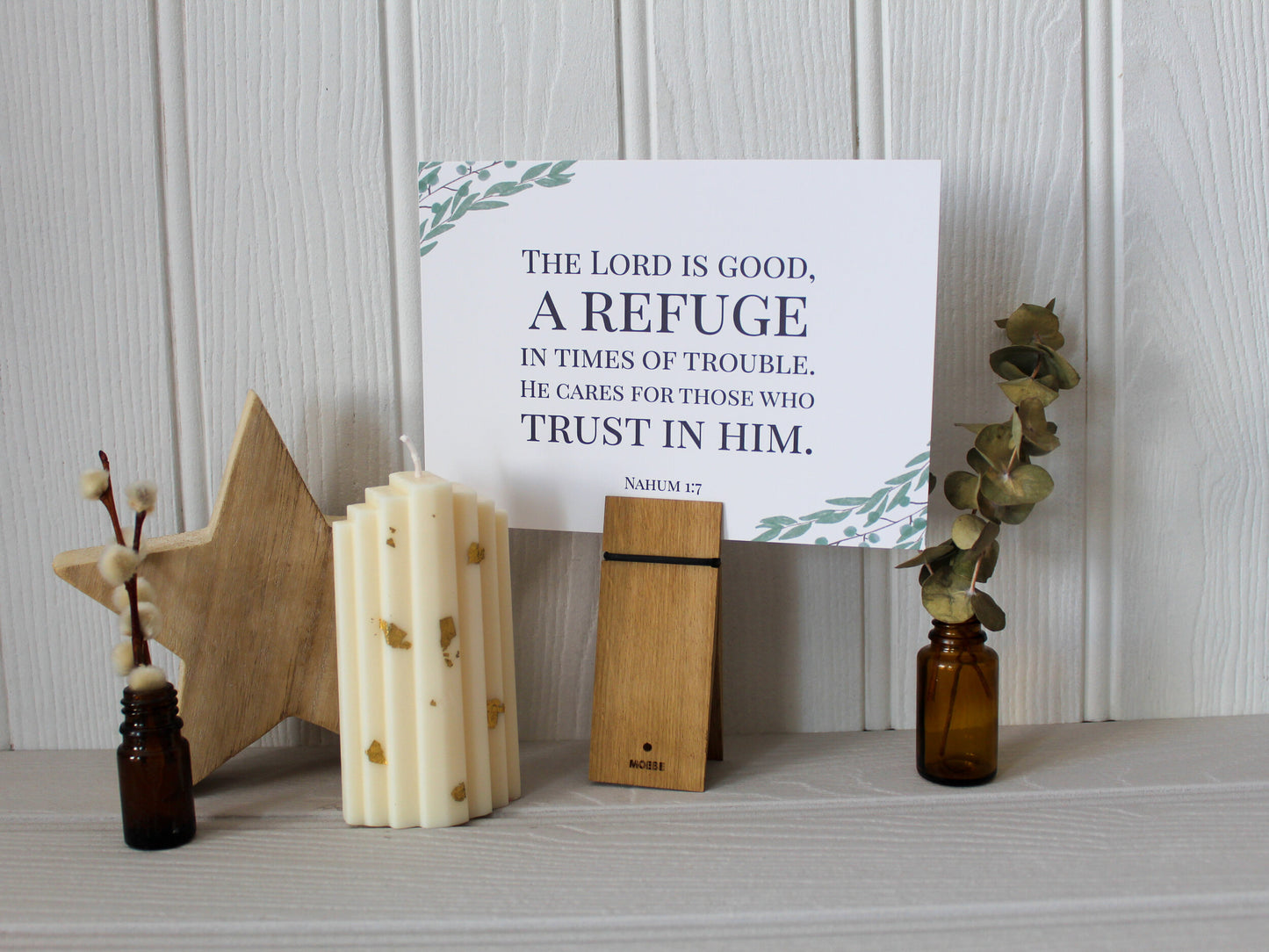 Bible verse print - Nahum 1 v 7