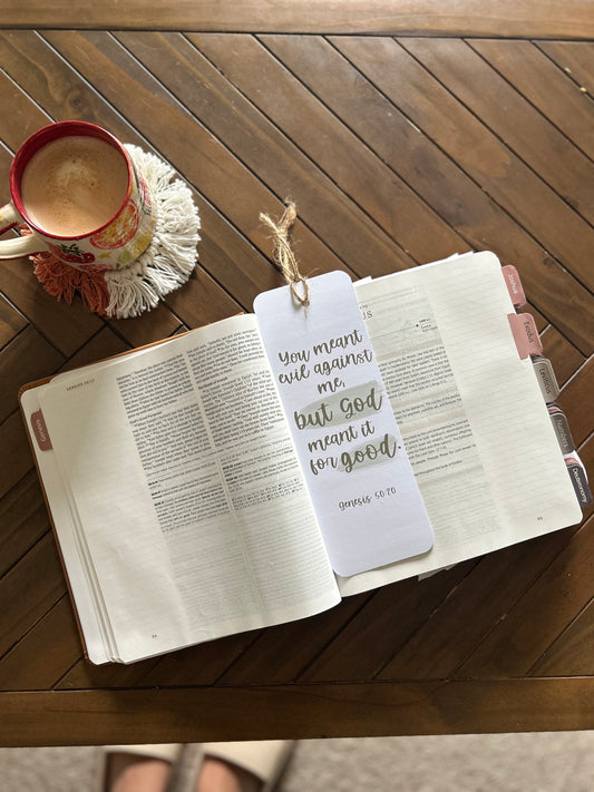 Genesis 50:20 Bible verse bookmark