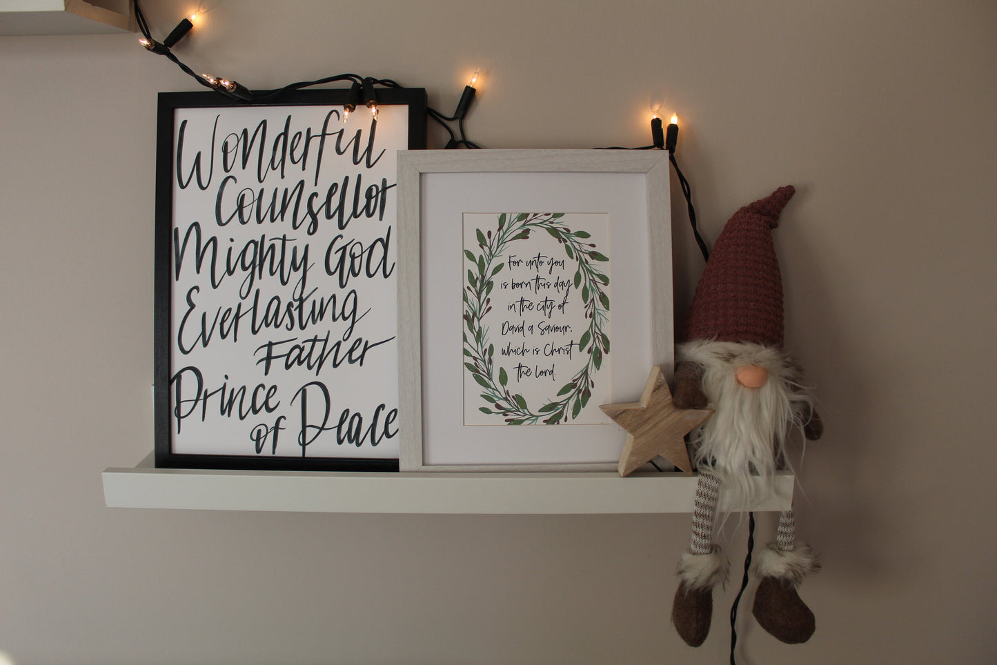 Wonderful Counsellor - Christmas print
