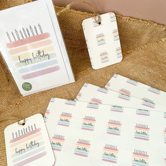 Rainbow Cake Wrapping Paper