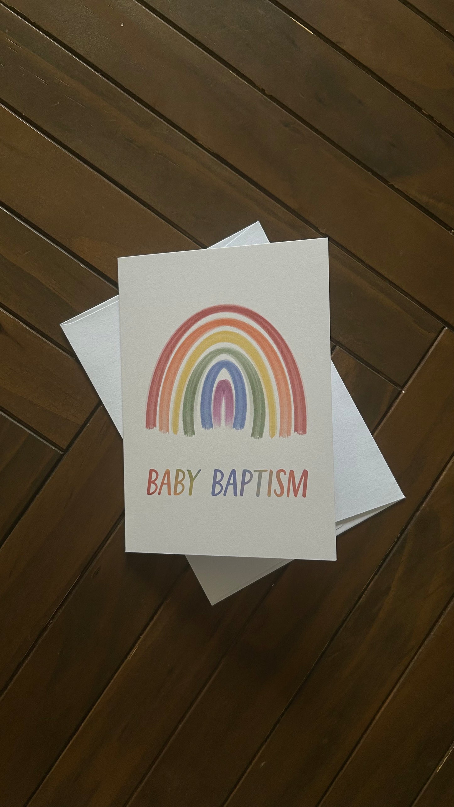 Baby baptism card