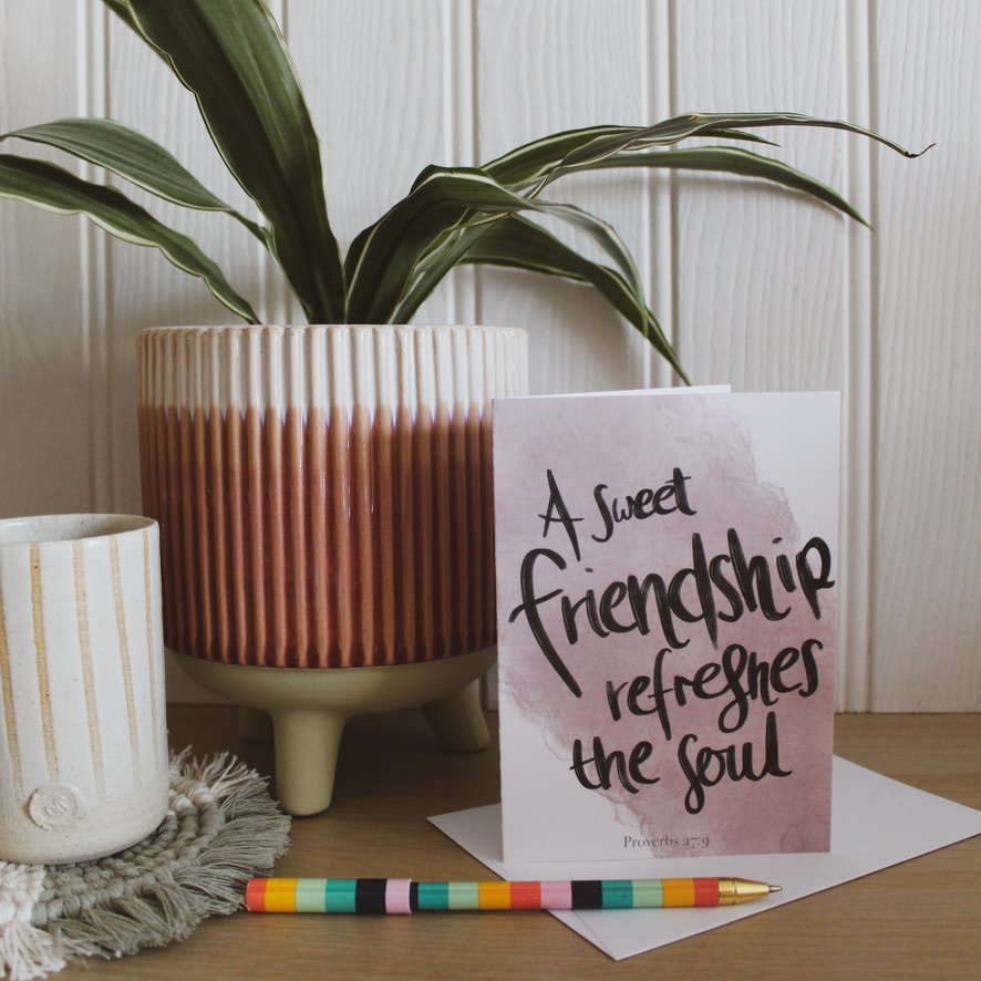 Bible verse card - Proverbs 27 v 9