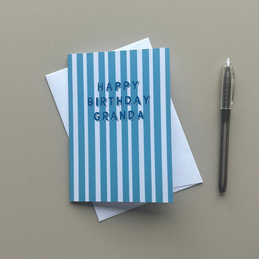 Happy Birthday Granda - Birthday card