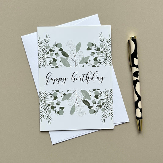 Foliage Birthday card