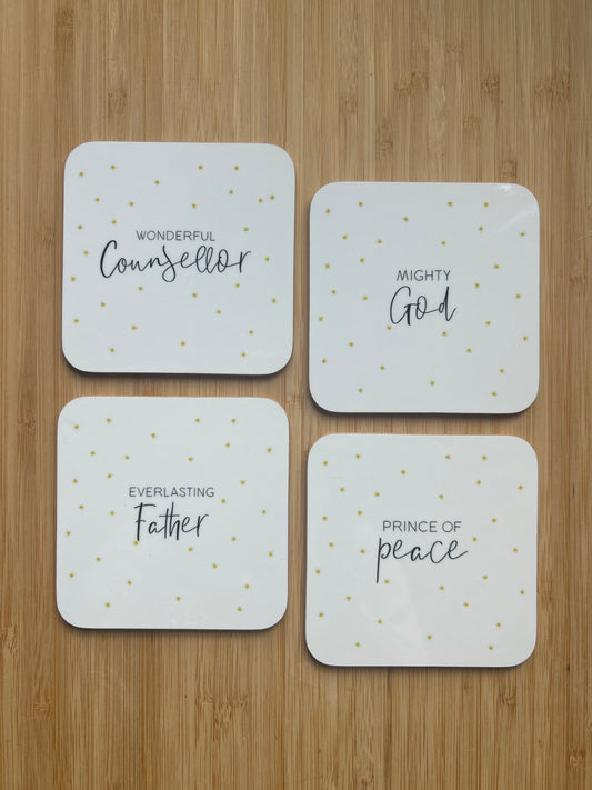 Names of God Christmas Coaster Set