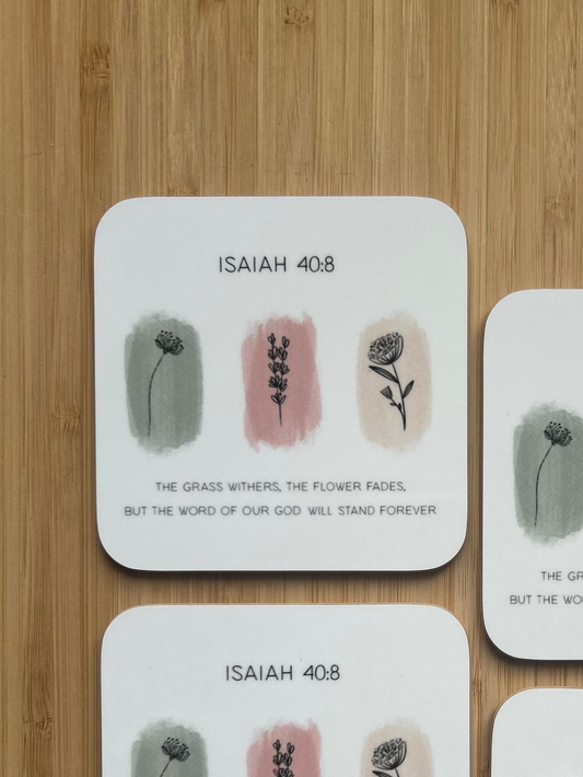 Isaiah 40v8 Coaster