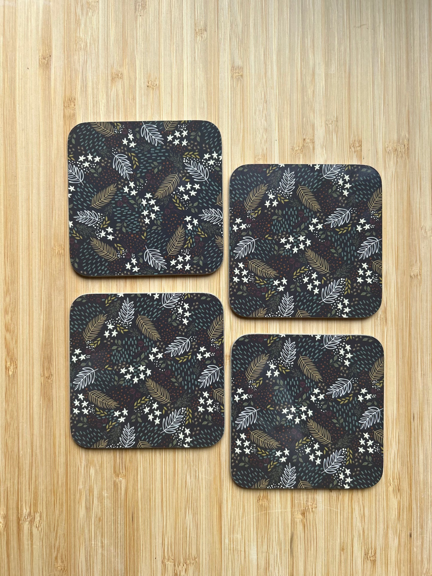Deep Autumnal pattern Coaster