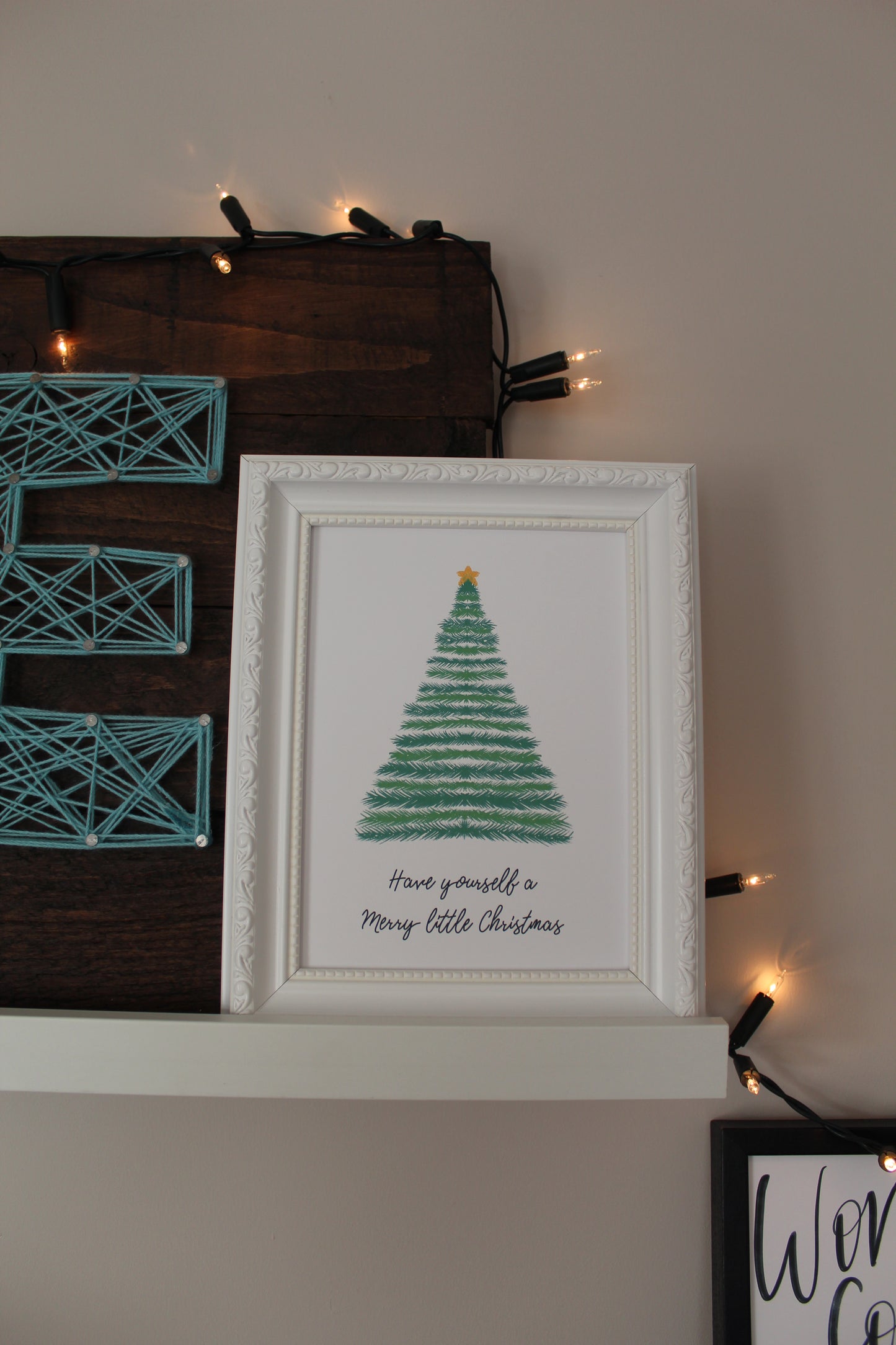 Christmas tree print