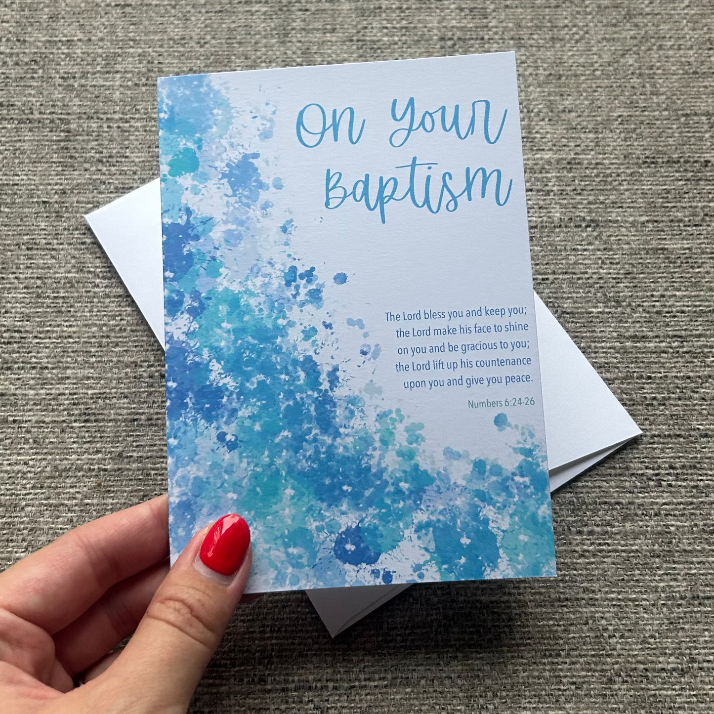 On Your Baptism card