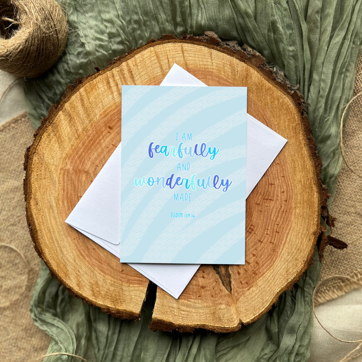 Bible verse card - Psalm 139:14