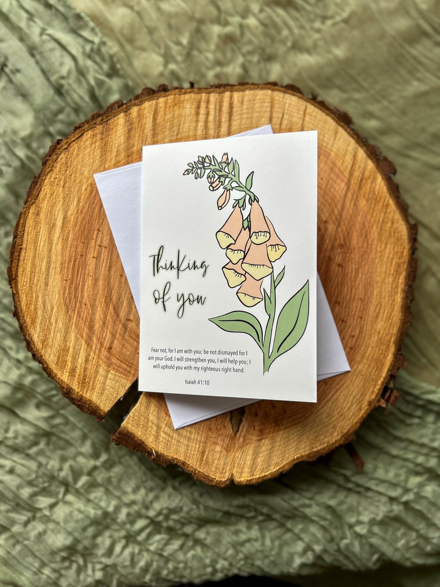 Bible verse card - Thinking of you Isaiah 41:10