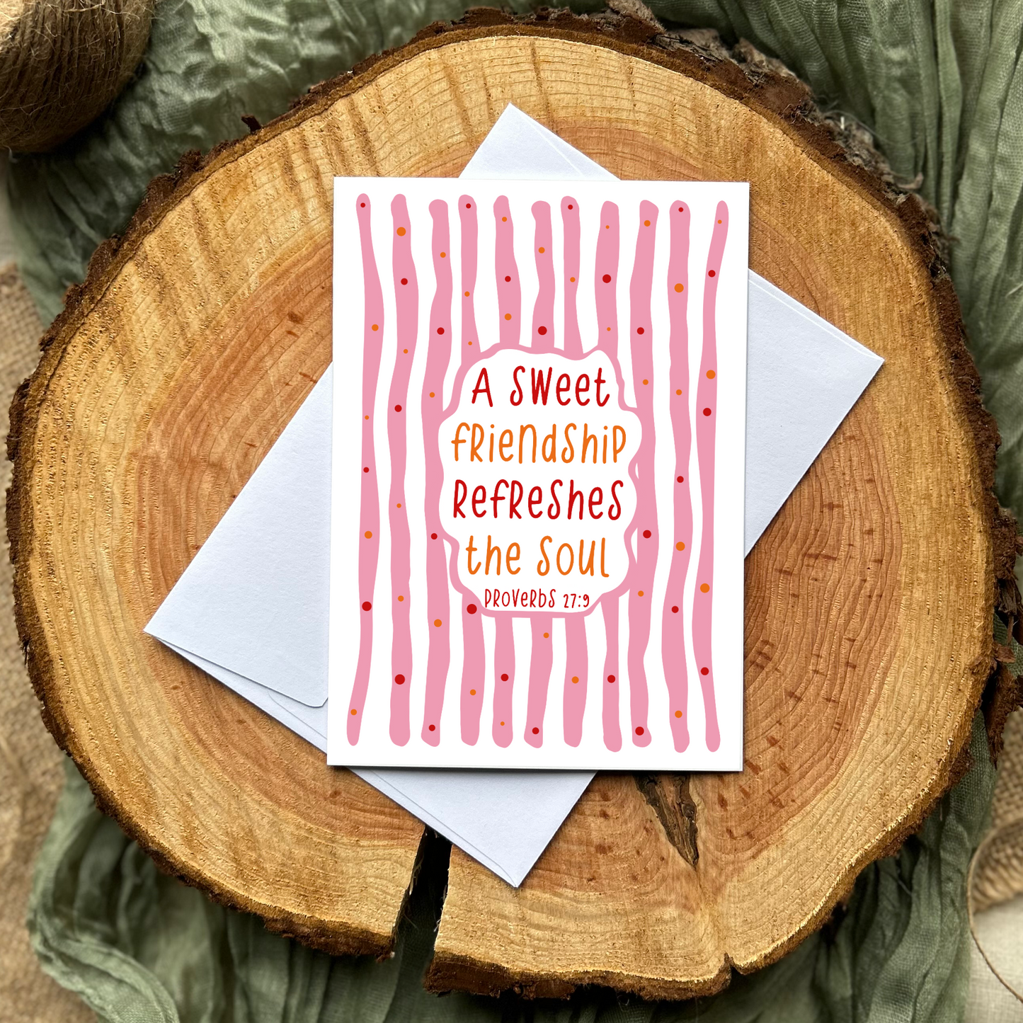 Bible verse card - Proverbs 27:9