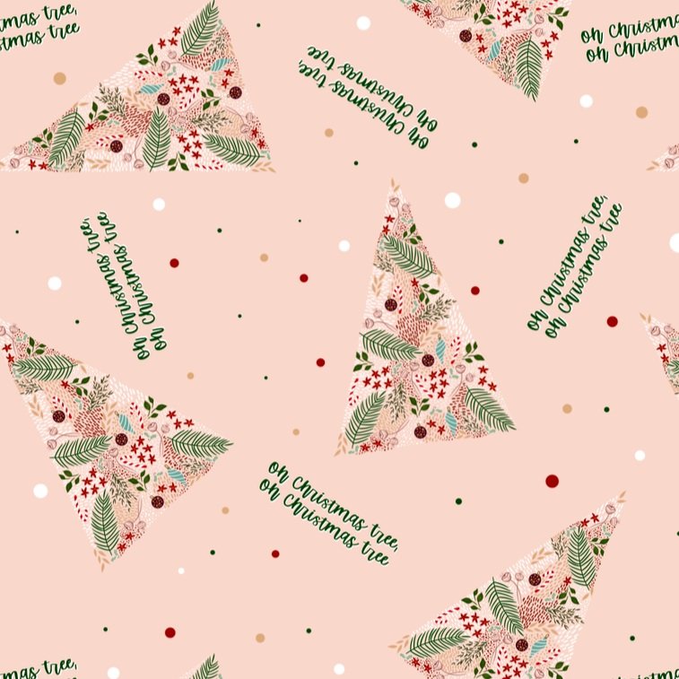 a2 wrapping paper oh Christmas tree