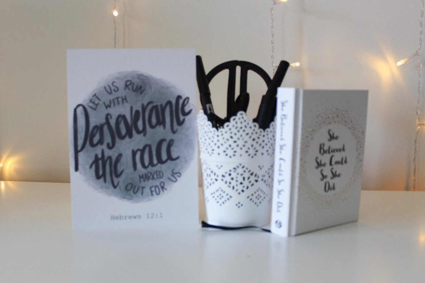 Bible verse print - Hebrews 12 v 1