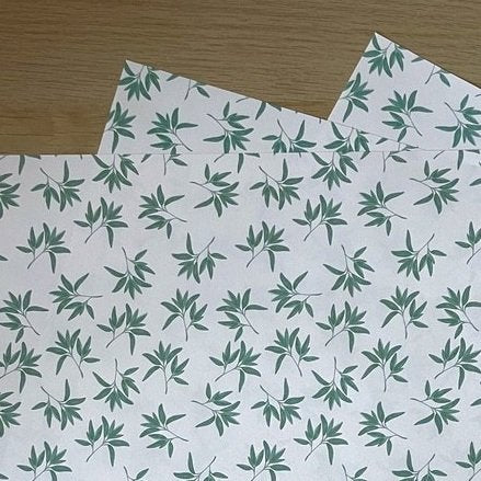 Sage Leaves Pattern Wrapping Paper