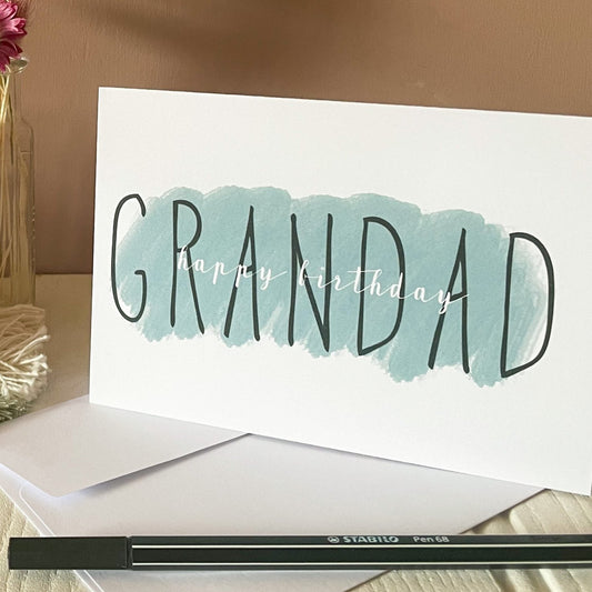 Happy birthday grandad birthday card
