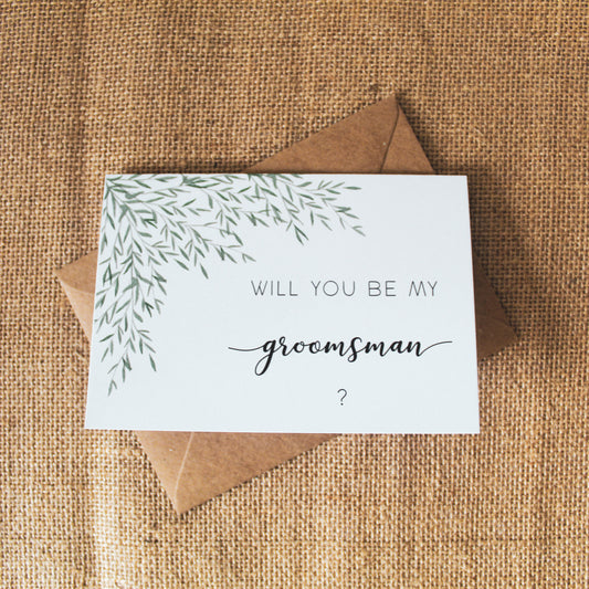 Will you be my groomsman card