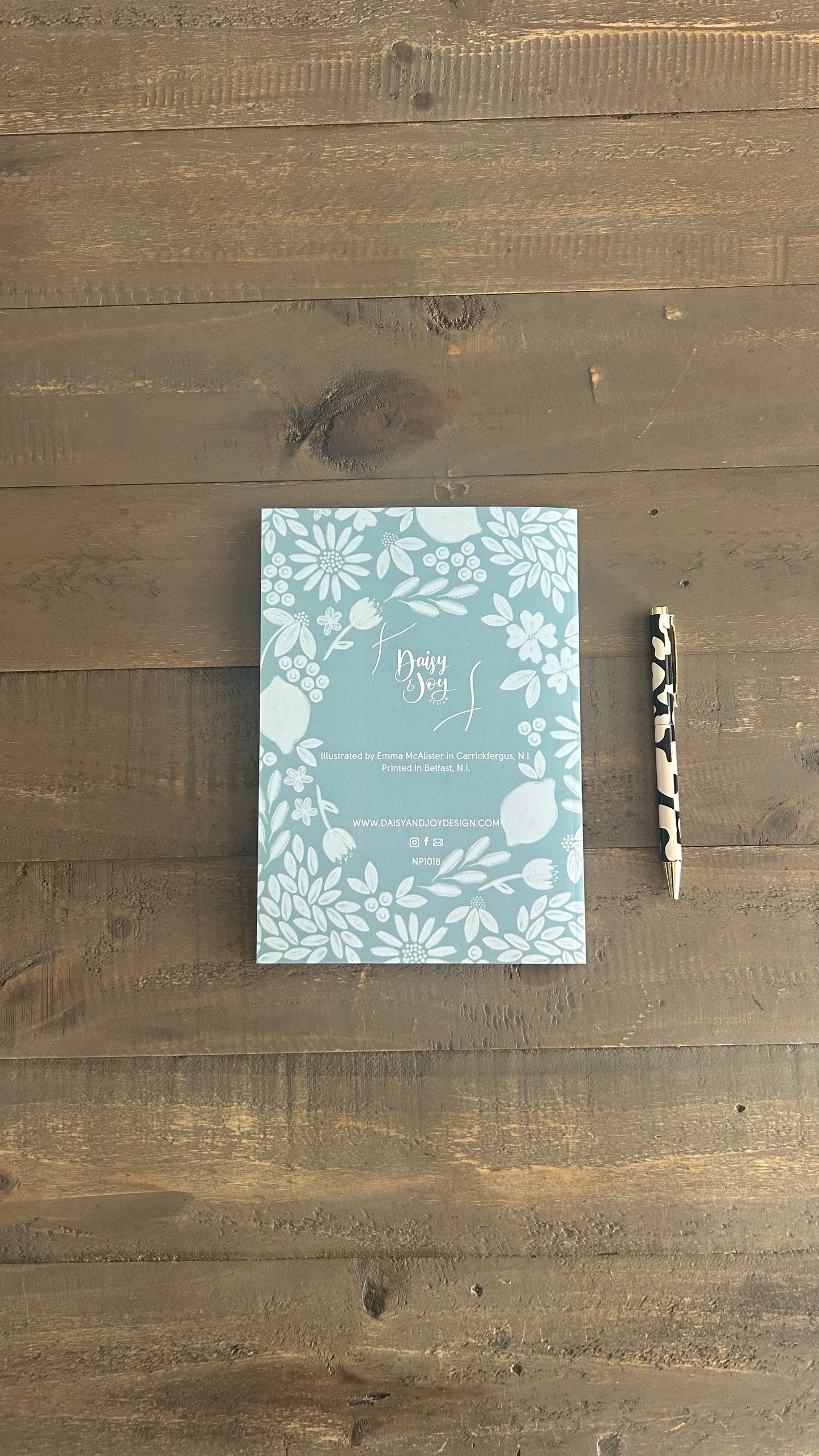 Psalm 23:1 A5 Notebook - The Lord is my shepherd; I shall not want