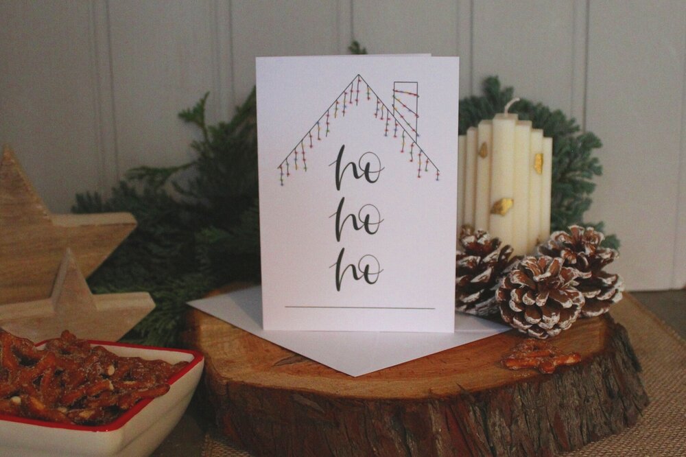 HOHOHO CHRISTMAS CARD GREETING CARD