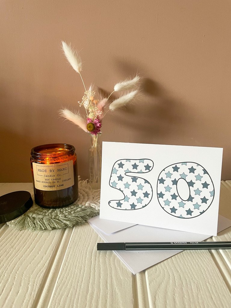 DISCONTINUED - Blue Star Age Specific Birthday card