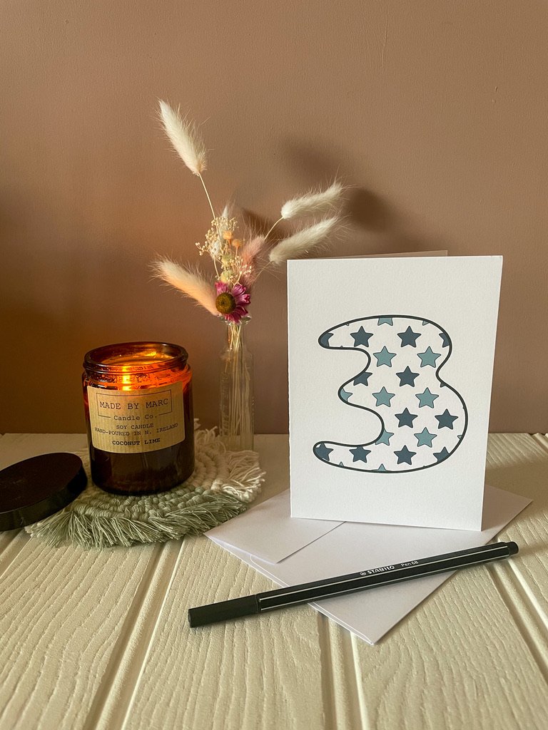 DISCONTINUED - Blue Star Age Specific Birthday card