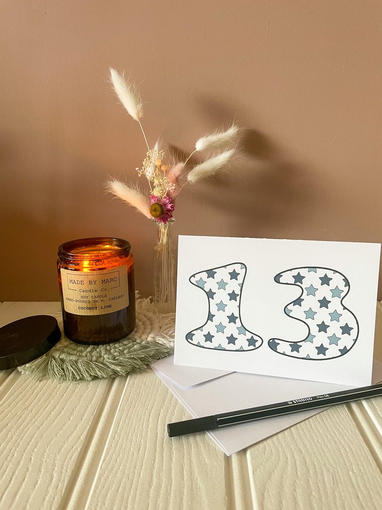 DISCONTINUED - Blue Star Age Specific Birthday card