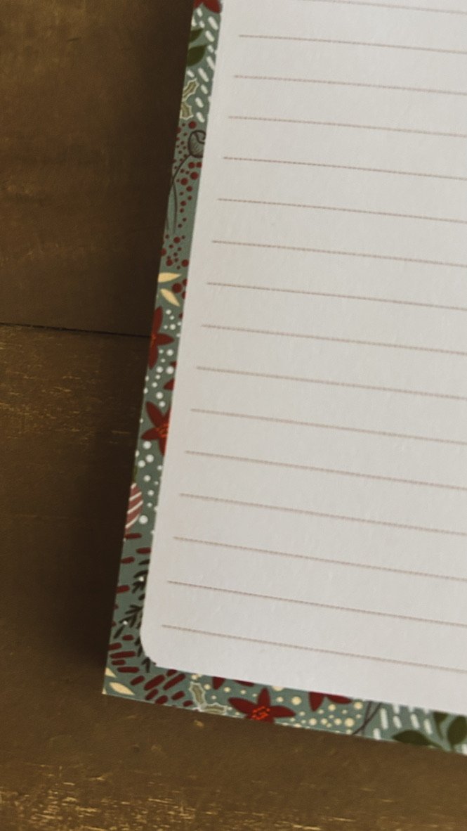 Festive illustrations A6 Notepad