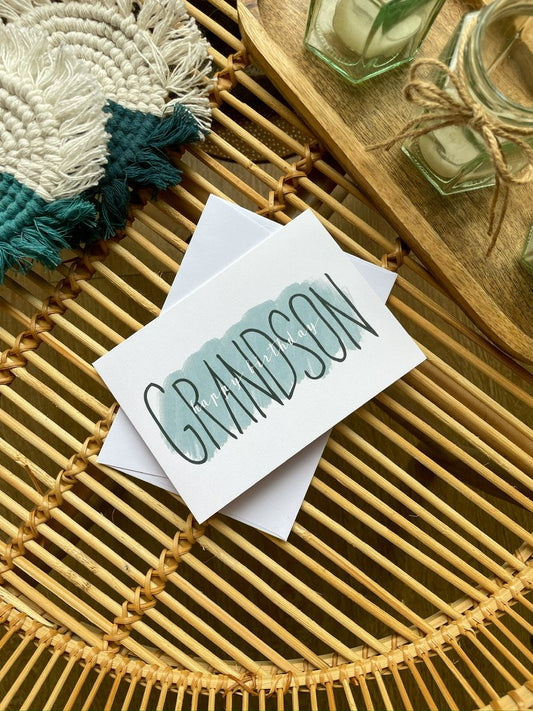 happy birthday grandson birthday card