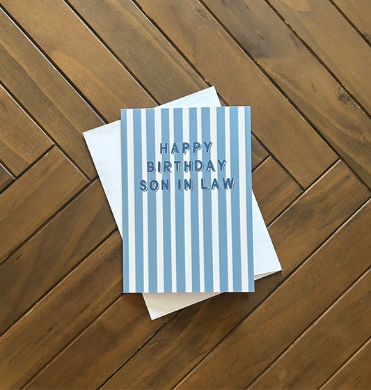 Happy Birthday Son in law - Birthday card