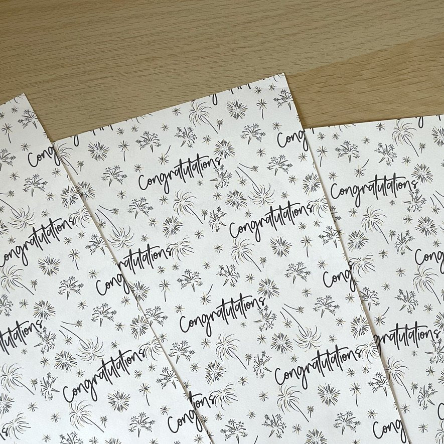 Congratulations Wrapping Paper