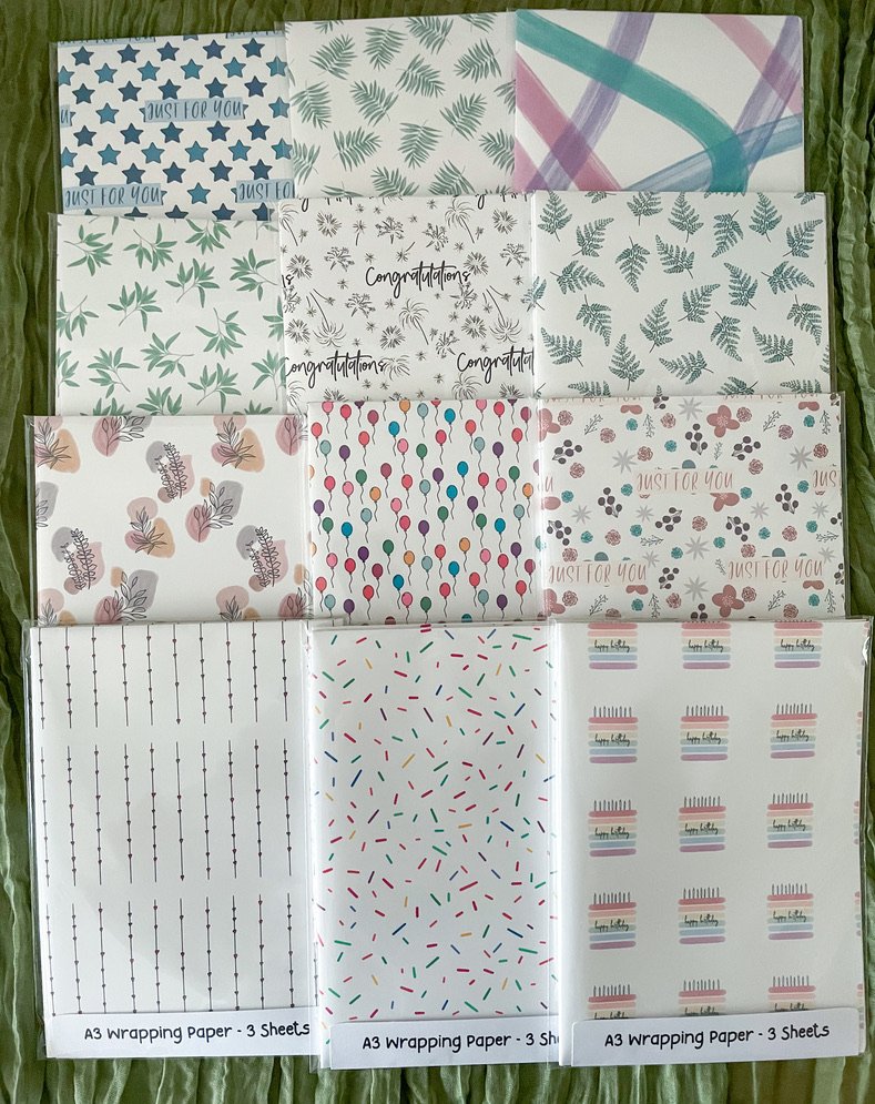Sage Leaves Pattern Wrapping Paper