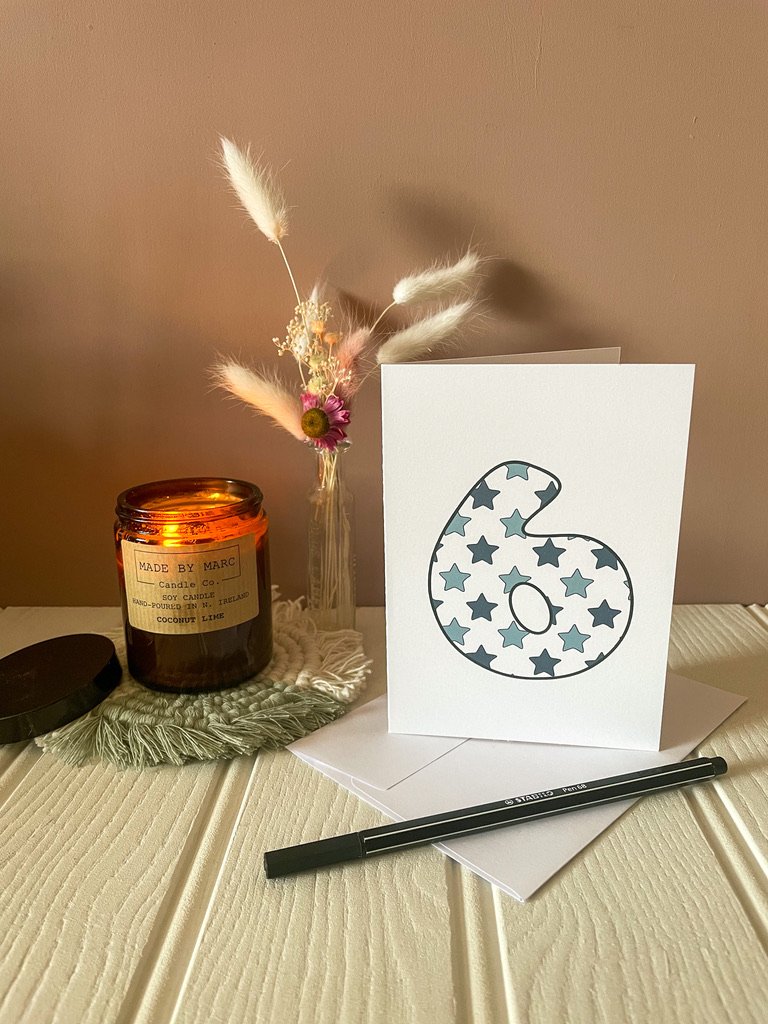 DISCONTINUED - Blue Star Age Specific Birthday card