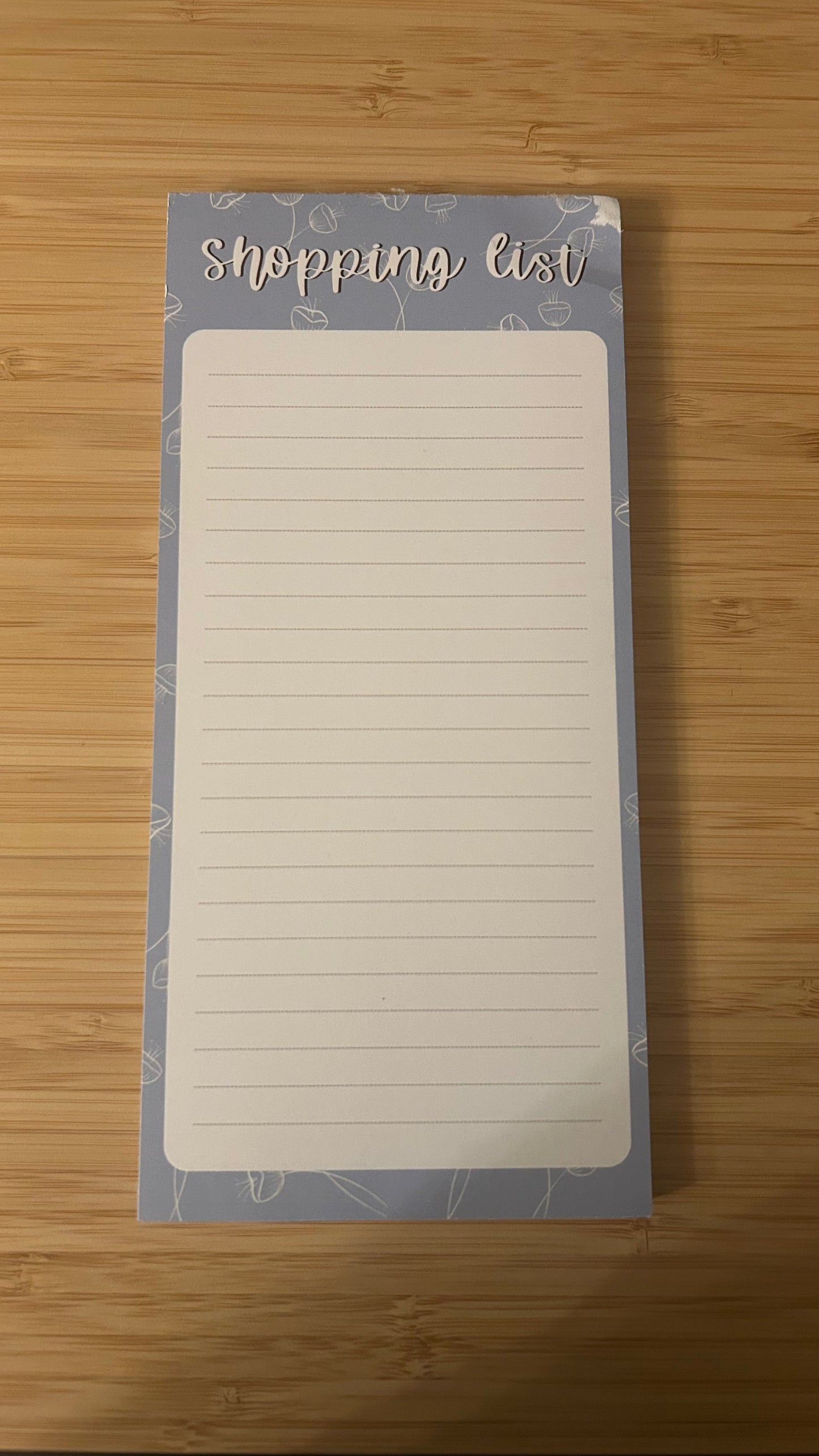 IMPERFECT - Shopping List Notepad