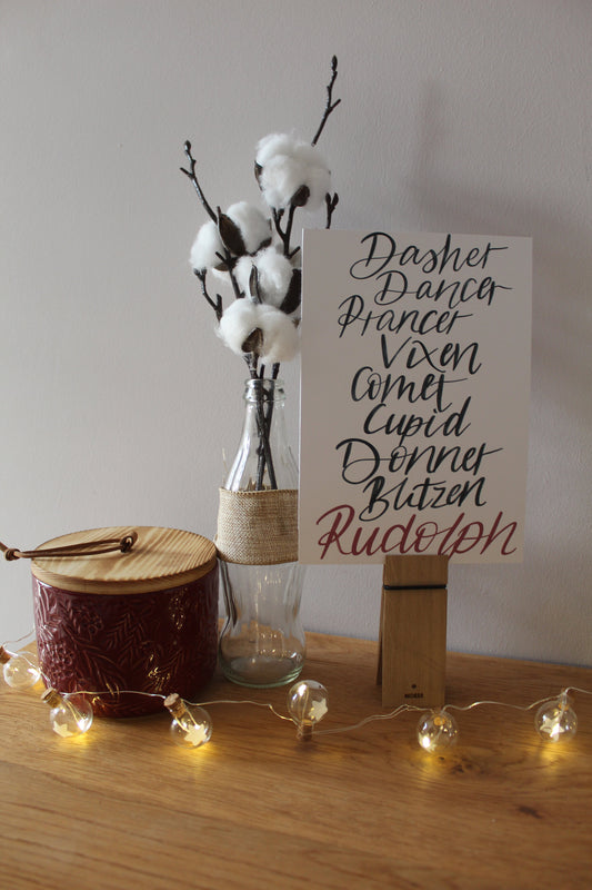 Reindeers - Christmas print