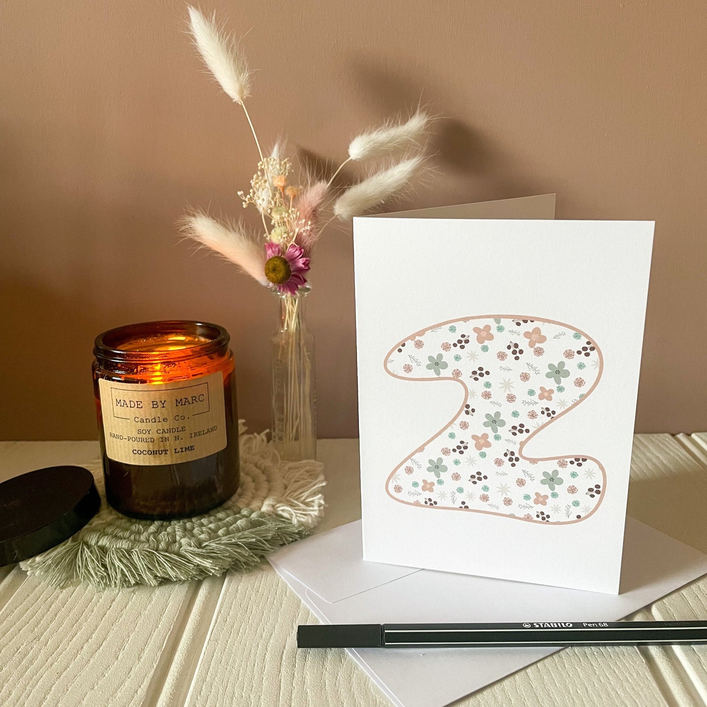 Age 2 birthday card anniversary card. Second 2nd birthday