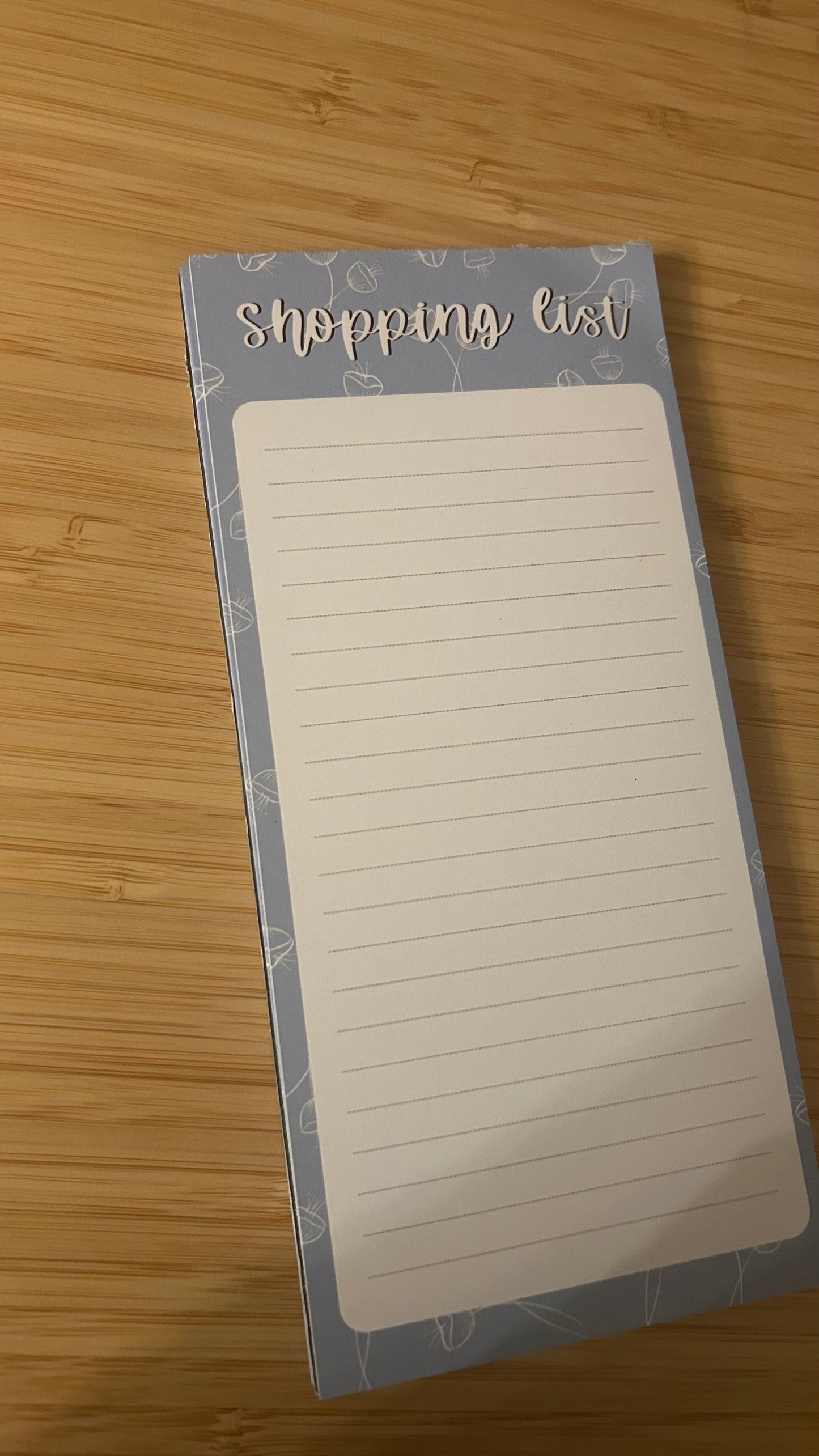 IMPERFECT - Shopping List Notepad