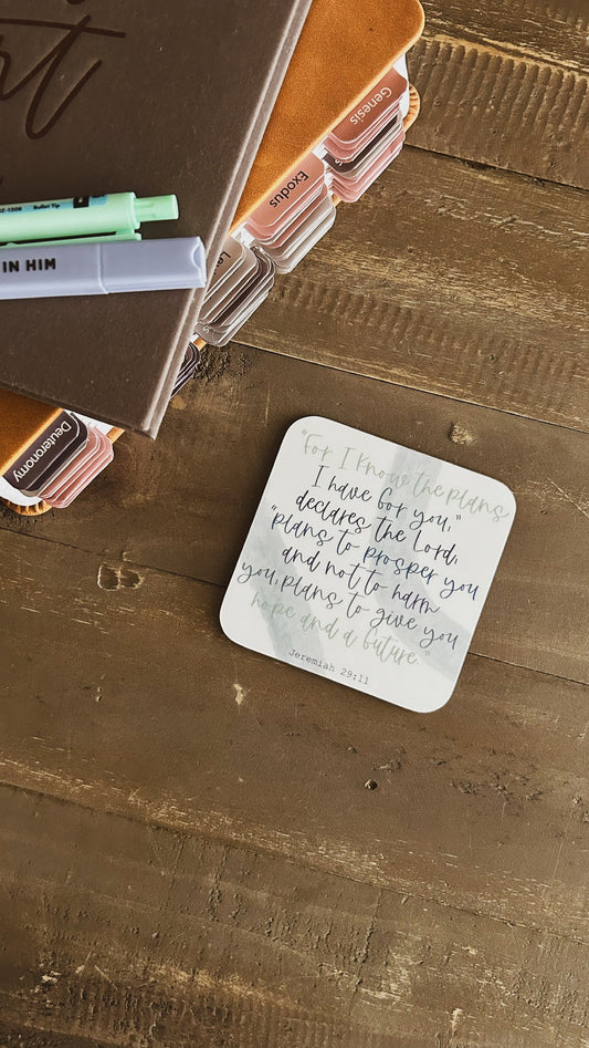 Jeremiah 29v11 Coaster