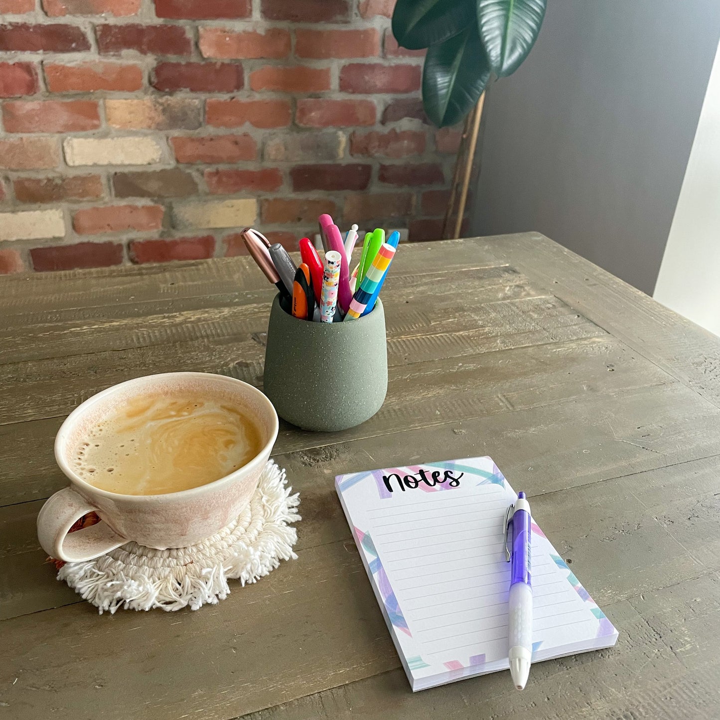 Wavy Lines A6 Notepad