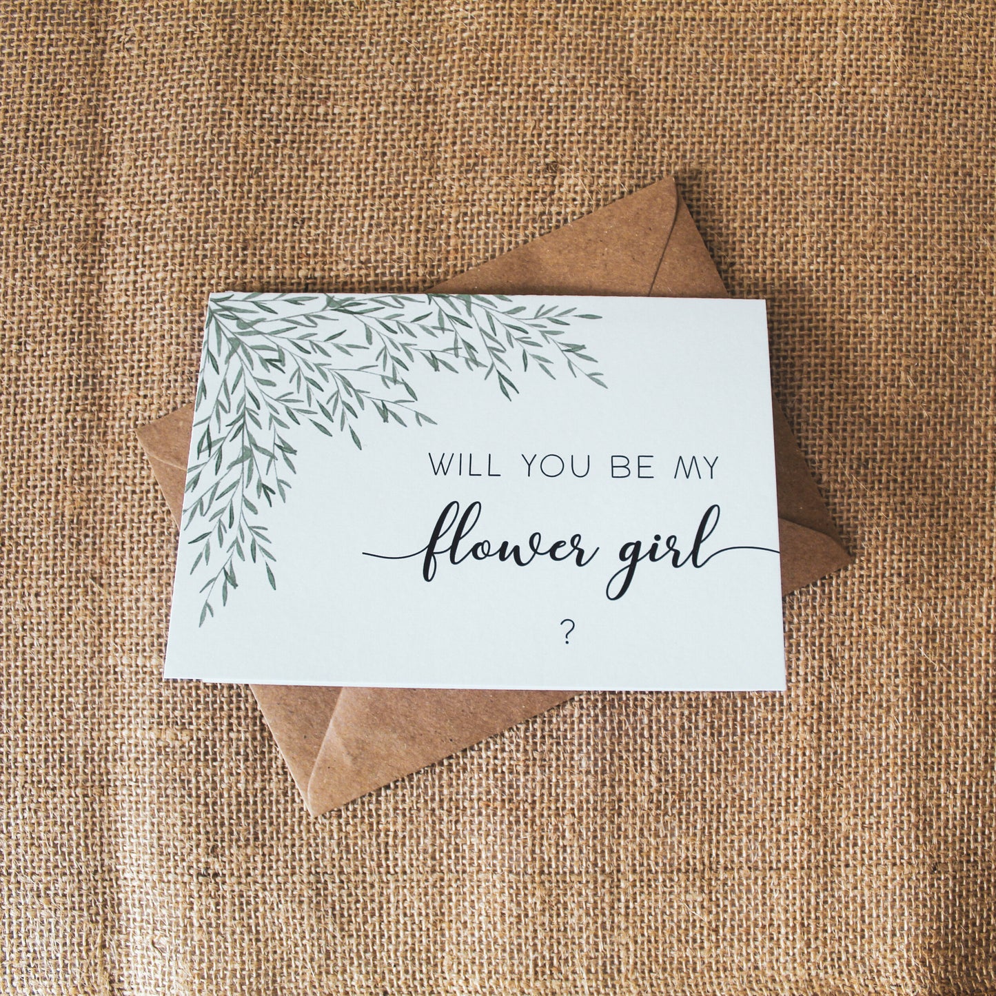 Will you be my flower girl card