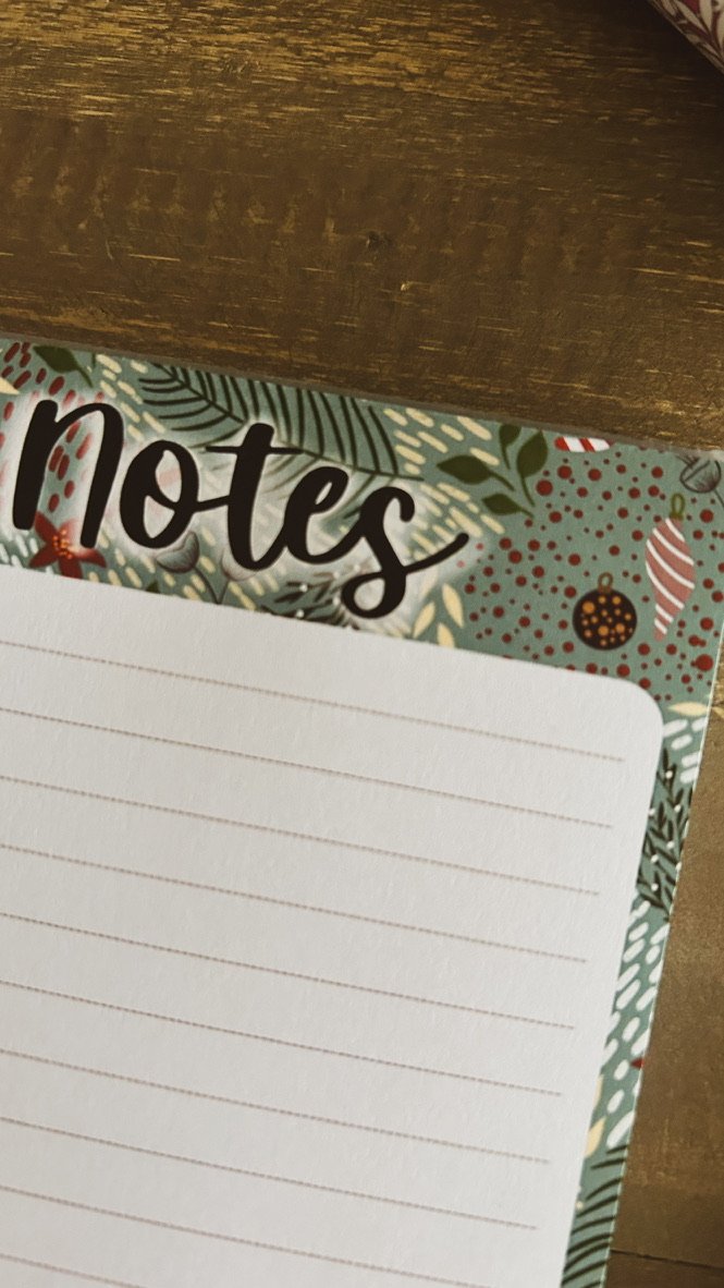 Festive illustrations A6 Notepad