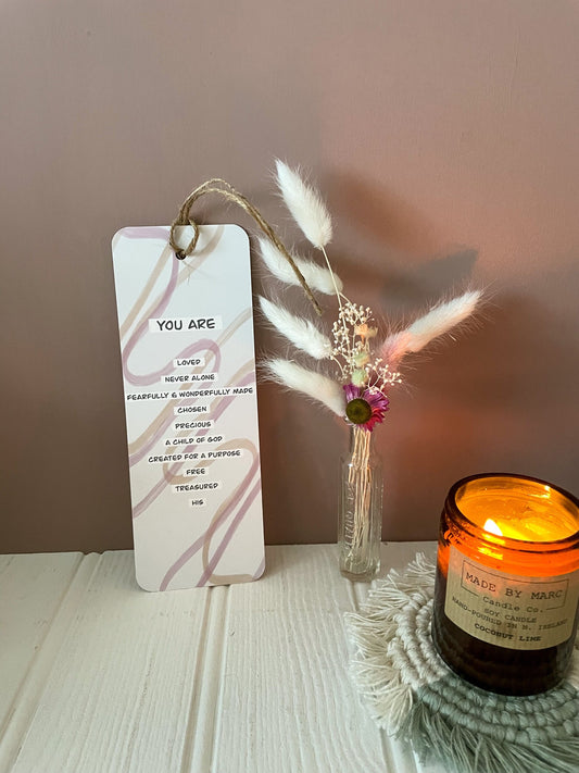 You are loved chosen a child of God bible verse bookmark