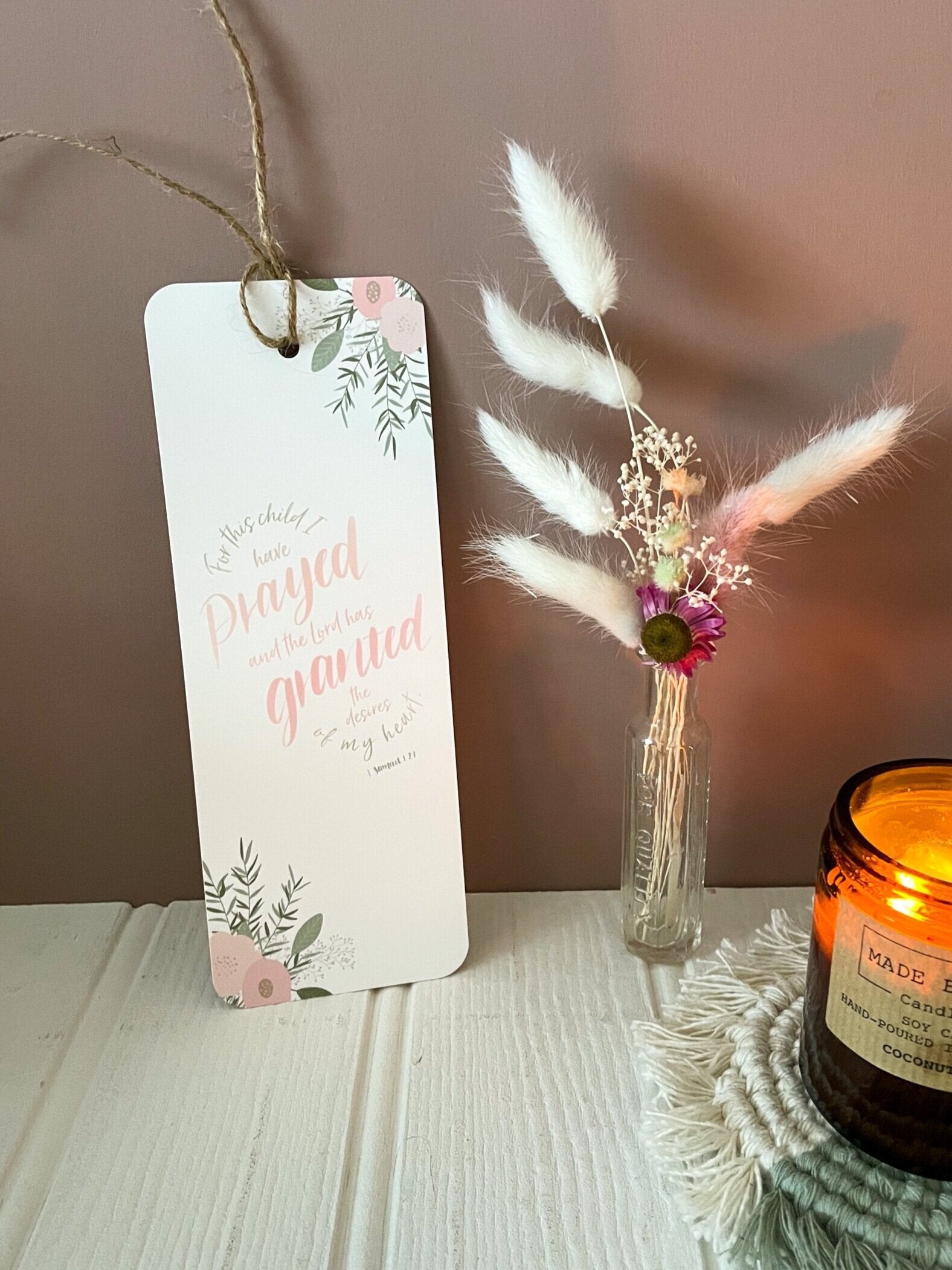 1 Samuel 1v27 bible verse bookmark