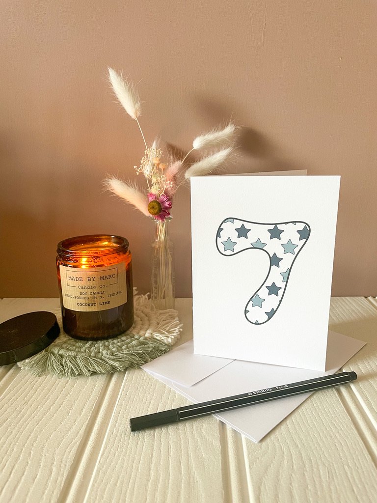 DISCONTINUED - Blue Star Age Specific Birthday card