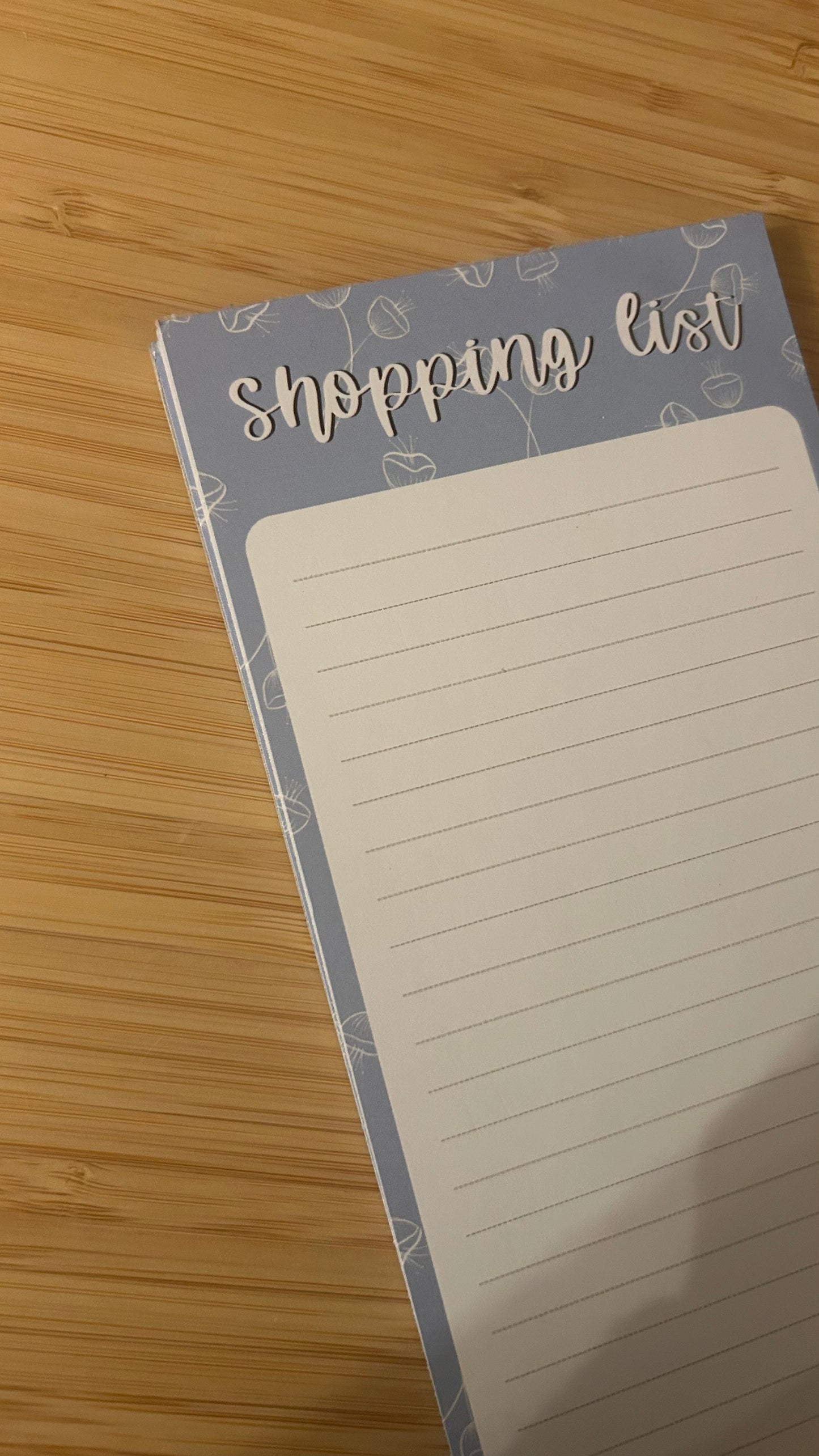 IMPERFECT - Shopping List Notepad